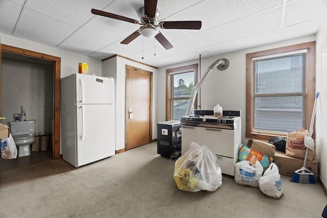 19 Park St, Webster, MA 01570 - misc room with a ceiling fan