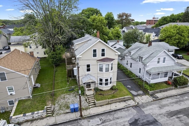 19 Park St, Webster, MA 01570 - aerial perspective of suburban area