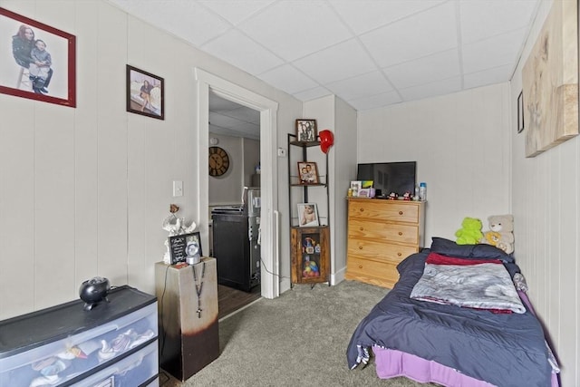 19 Park St, Webster, MA 01570 - bedroom featuring carpet floors and a drop ceiling
