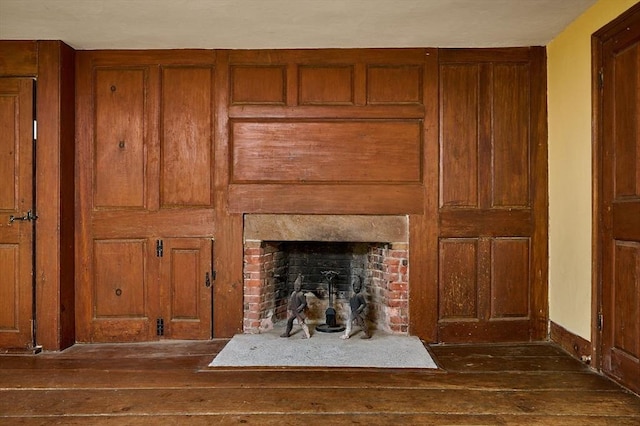 40 Whately Glen Rd, Conway, MA 01341 - detailed view of a fireplace and wood finished floors