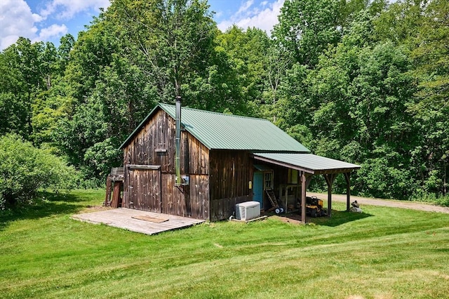40 Whately Glen Rd, Conway, MA 01341 - view of outdoor structure featuring a forest view