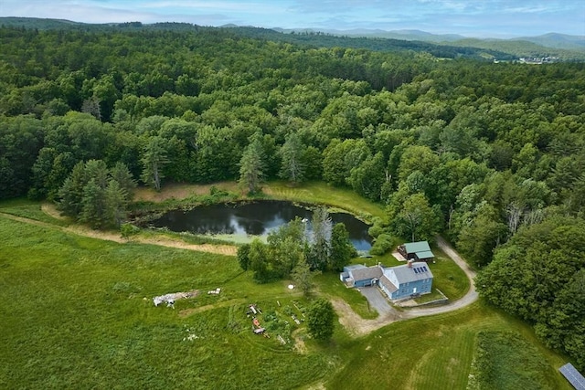 40 Whately Glen Rd, Conway, MA 01341 - aerial overview of property's location with a forest and a water and mountain view