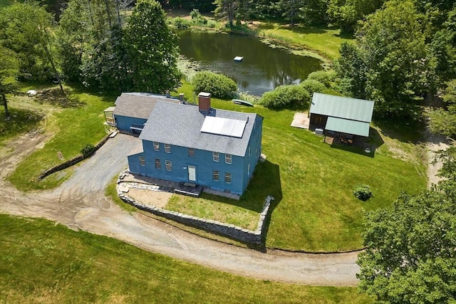 40 Whately Glen Rd, Conway, MA 01341 - aerial view of property and surrounding area with a nearby body of water