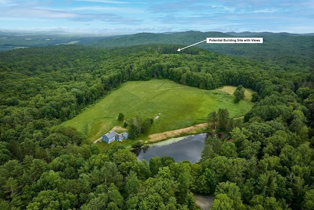 40 Whately Glen Rd, Conway, MA 01341 - aerial view of property's location featuring a forest and a water and mountain view