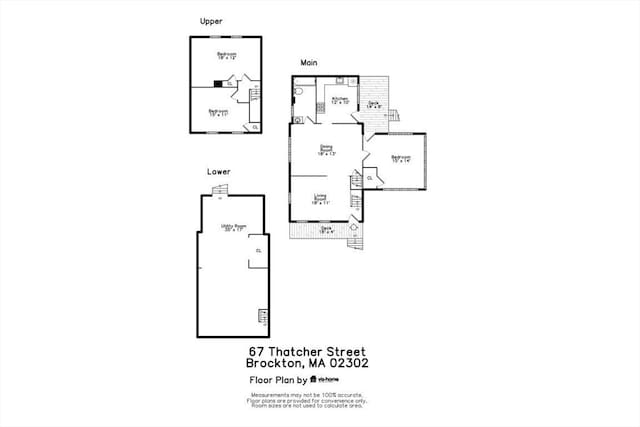 67 Thatcher St, Brockton, MA 02302 - room layout