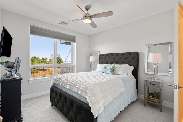 130 Broad Reach Unit 409, Weymouth, MA 02191 - carpeted bedroom featuring baseboards and ceiling fan