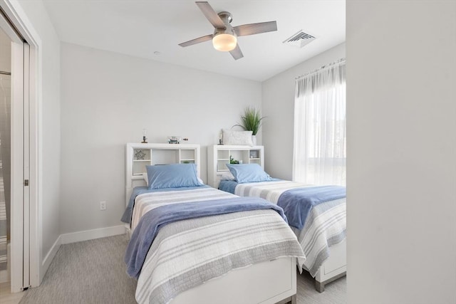 130 Broad Reach Unit 409, Weymouth, MA 02191 - bedroom featuring a ceiling fan and baseboards