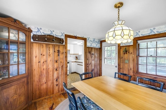 127 Short Beach Rd, Barnstable, MA 02632 - dining room with wooden walls