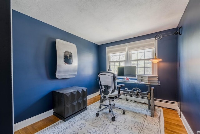 37 Hillcrest Ave, Methuen, MA 01844 - office featuring a textured ceiling, wood finished floors, and baseboards
