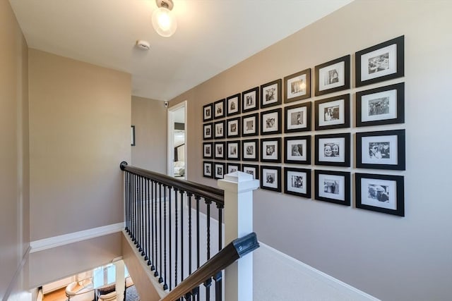 37 Hillcrest Ave, Methuen, MA 01844 - hallway featuring an upstairs landing and baseboards