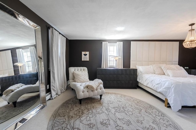 37 Hillcrest Ave, Methuen, MA 01844 - bedroom with carpet, multiple windows, and a chandelier