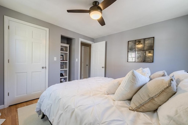 37 Hillcrest Ave, Methuen, MA 01844 - bedroom with wood finished floors and a ceiling fan