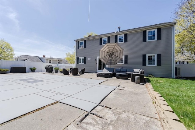 37 Hillcrest Ave, Methuen, MA 01844 - back of house with outdoor lounge area and a patio