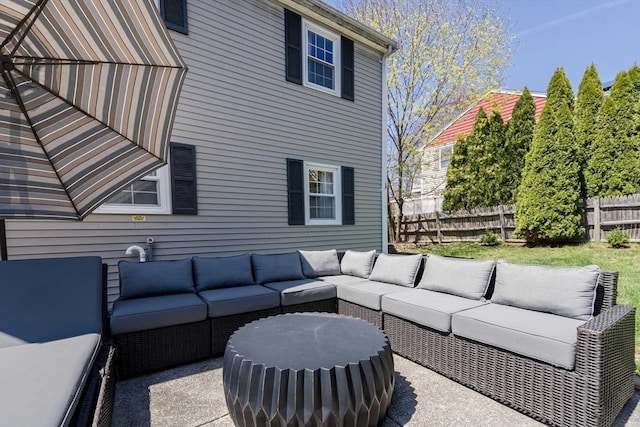 37 Hillcrest Ave, Methuen, MA 01844 - view of patio featuring an outdoor hangout area