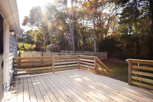 view of deck