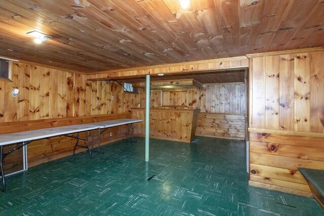 67 Donbray Rd, Springfield, MA 01119 - bonus room featuring wood walls and wooden ceiling