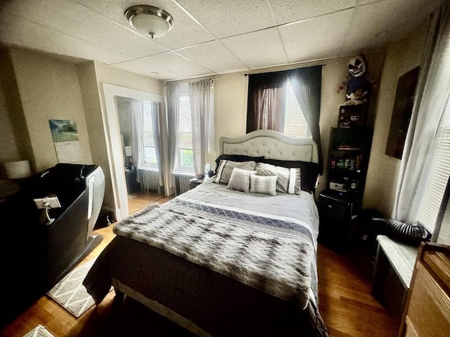 59-61 Waite St, Malden, MA 02148 - bedroom featuring wood finished floors and a paneled ceiling