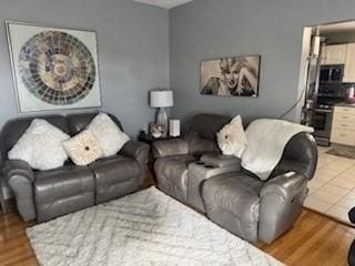 59-61 Waite St, Malden, MA 02148 - living room featuring light wood finished floors