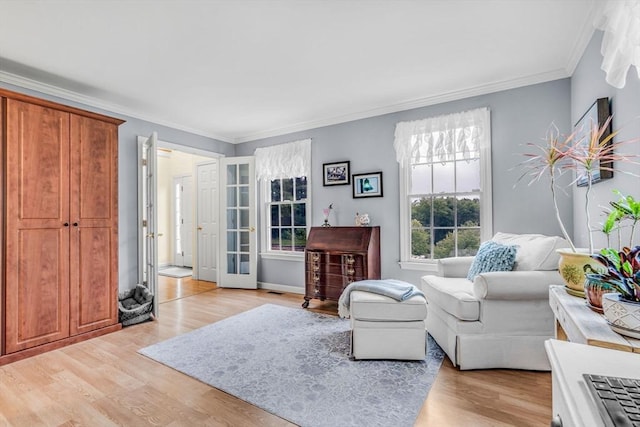 4 Kattail Rd, Hudson, MA 01749 - living room featuring crown molding and light wood-type flooring