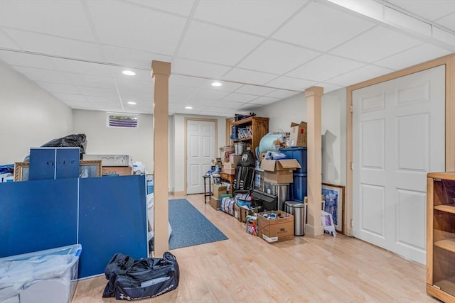4 Kattail Rd, Hudson, MA 01749 - finished below grade area featuring wood finished floors and a drop ceiling