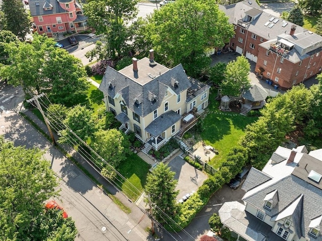 birds eye view of property featuring a residential view