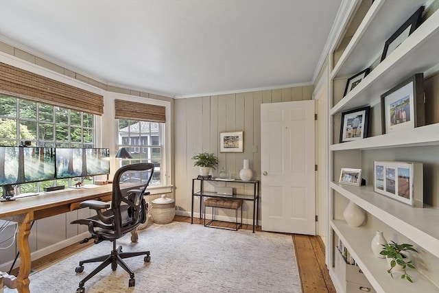 22 High St, Southborough, MA 01772 - home office featuring crown molding and wood finished floors