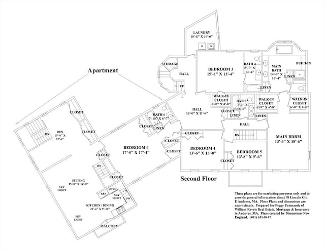 38 Lincoln Cir E, Andover, MA 01810 - view of home floor plan