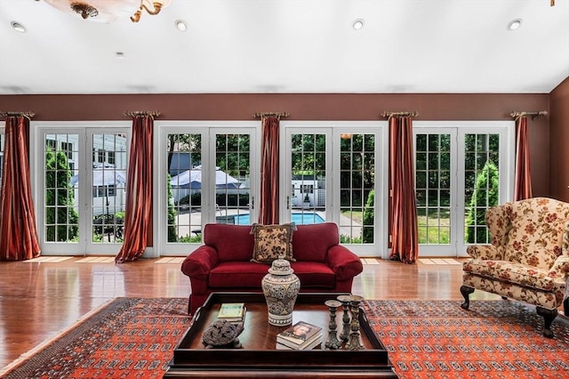 38 Lincoln Cir E, Andover, MA 01810 - living room featuring wood finished floors and recessed lighting