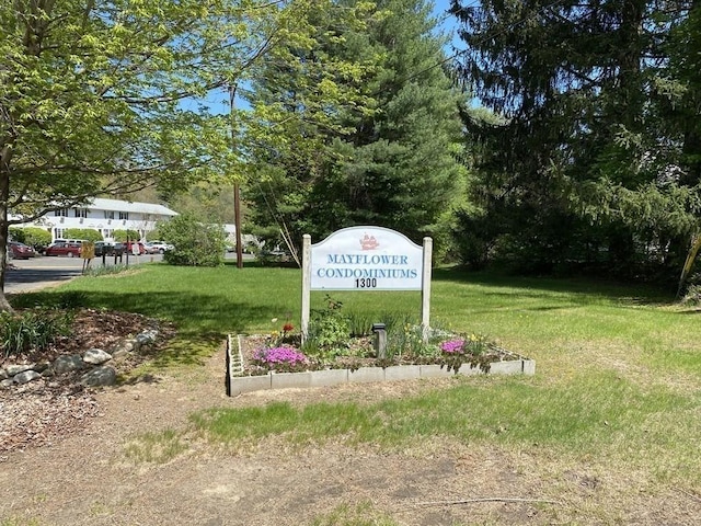 1302 Federal St Unit 20, Belchertown, MA 01007 - community sign with a yard
