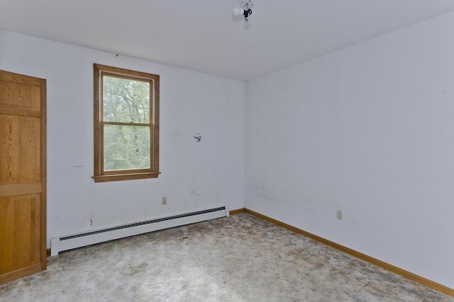 245 State Rd, Phillipston, MA 01331 - carpeted spare room with a baseboard heating unit and baseboards