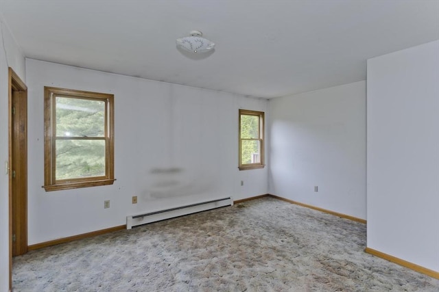 245 State Rd, Phillipston, MA 01331 - carpeted empty room with a baseboard radiator and baseboards