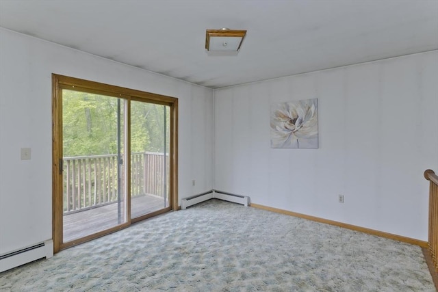 245 State Rd, Phillipston, MA 01331 - carpeted spare room with baseboard heating