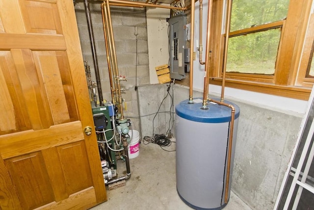 245 State Rd, Phillipston, MA 01331 - utility room with water heater and electric panel