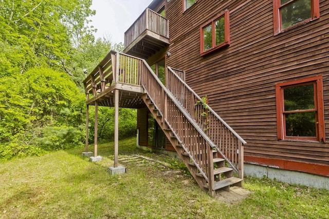 245 State Rd, Phillipston, MA 01331 - exterior space with stairs, a yard, and a wooden deck