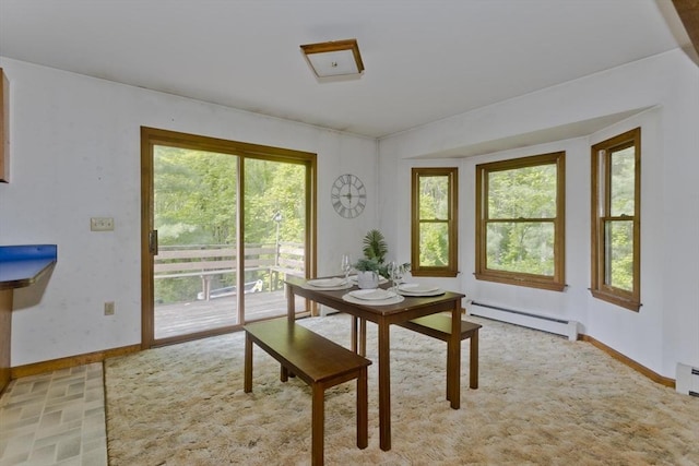 245 State Rd, Phillipston, MA 01331 - dining area featuring baseboard heating and baseboards