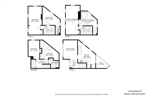 13 Knowlton St, Boston, MA 02127 - home floor plan