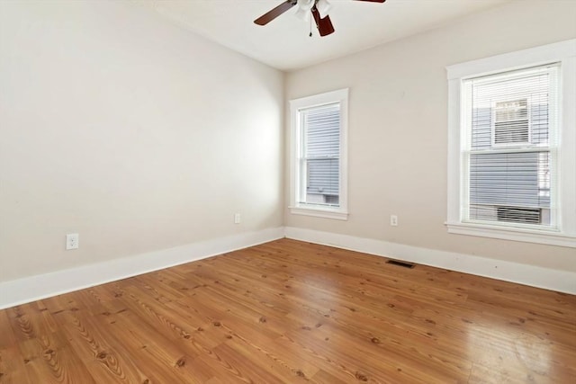 127-129 Franklin St, Malden, MA 02148 - empty room featuring a ceiling fan, baseboards, and wood finished floors