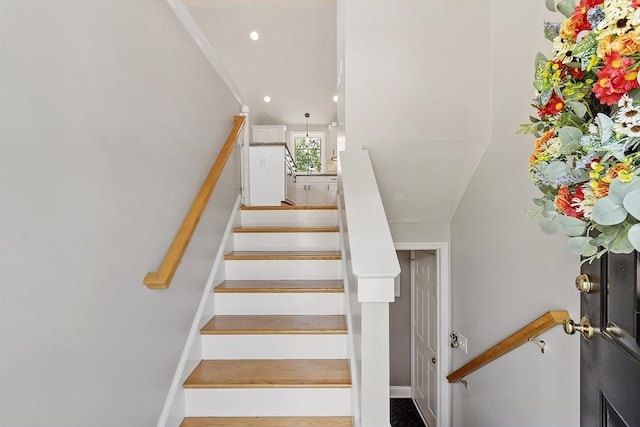 5 Holly Ter, Worcester, MA 01607 - stairway with recessed lighting and baseboards