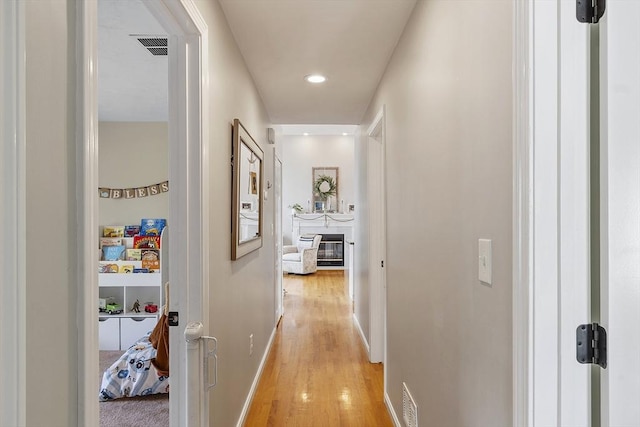 5 Holly Ter, Worcester, MA 01607 - hallway featuring light wood-type flooring and recessed lighting