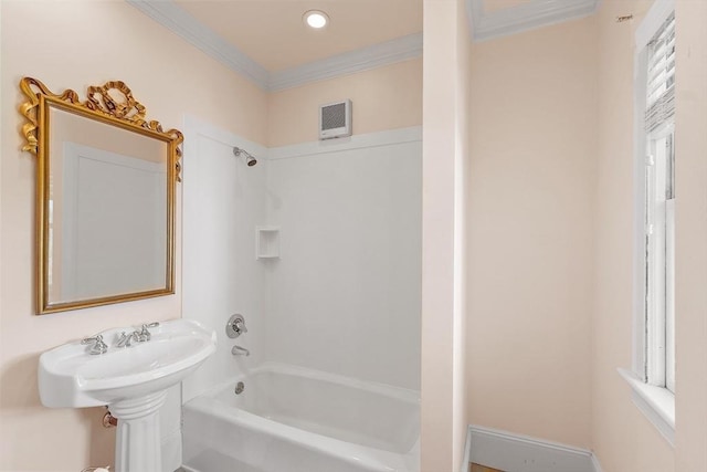 267 Pearl Hill Rd, Fitchburg, MA 01420 - full bath with ornamental molding and  shower combination