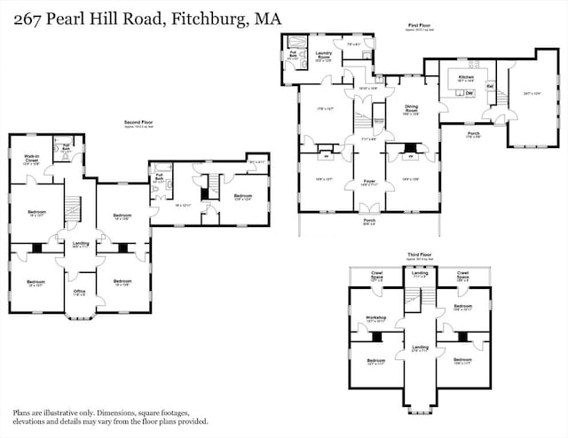 267 Pearl Hill Rd, Fitchburg, MA 01420 - room layout