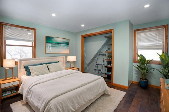 30 Royal St, Randolph, MA 02368 - bedroom featuring wood-type flooring, baseboards, and recessed lighting