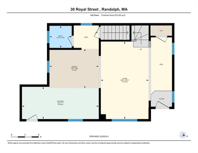 30 Royal St, Randolph, MA 02368 - room layout