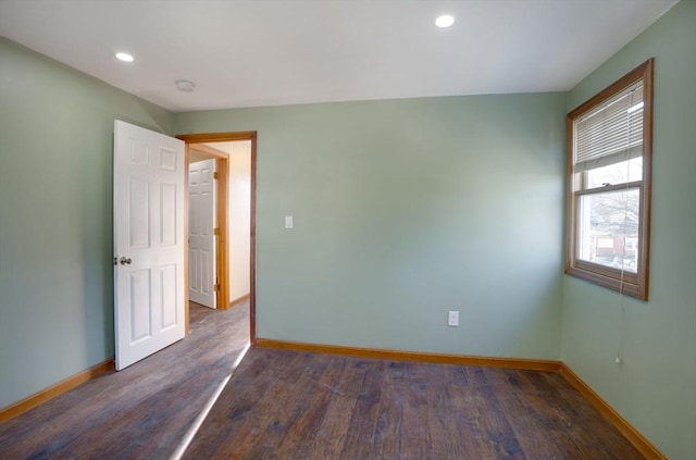 30 Royal St, Randolph, MA 02368 - spare room with baseboards, wood finished floors, and recessed lighting