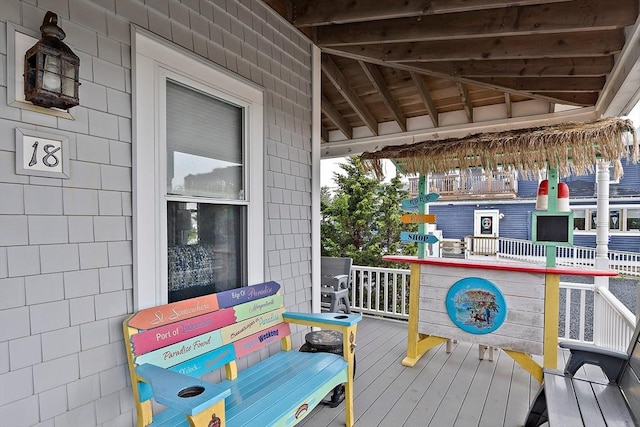 18 Marshfield Ave, Scituate, MA 02066 - deck with covered porch