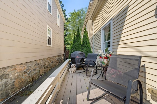 35 Commercial St Unit A, Marblehead, MA 01945 - deck featuring a grill