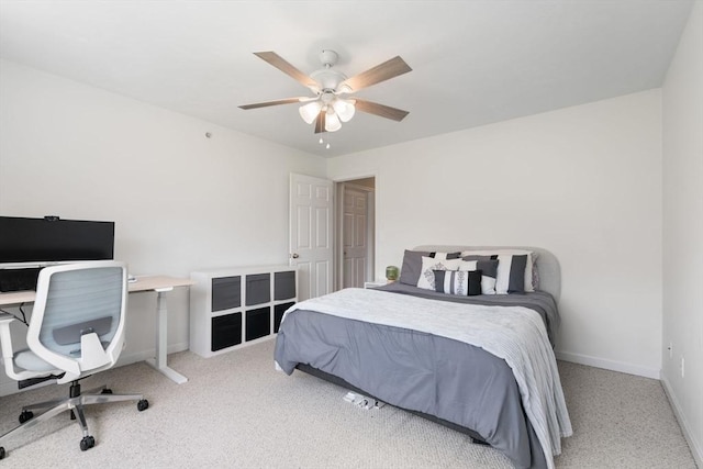 622 Hampton Way Unit 622, Abington, MA 02351 - carpeted bedroom with baseboards, a ceiling fan, and an office area