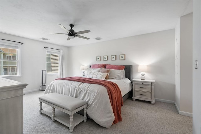 622 Hampton Way Unit 622, Abington, MA 02351 - bedroom featuring baseboards, light colored carpet, and ceiling fan