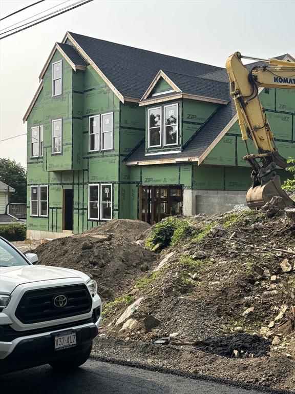 16 Oak Cliff Rd, Weymouth, MA 02189 - property in mid-construction with a shingled roof