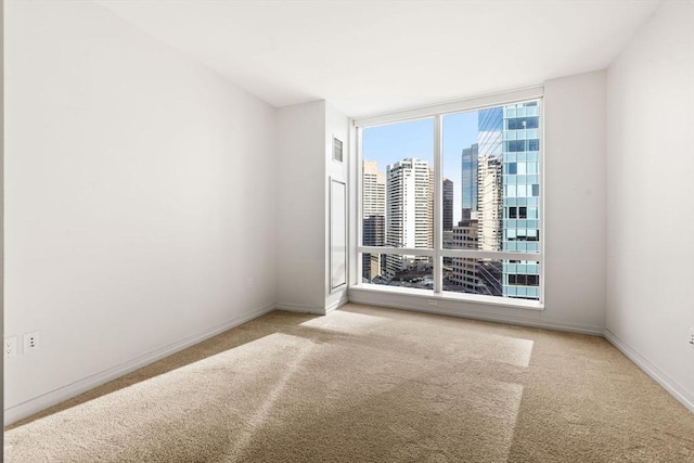 view of carpeted empty room